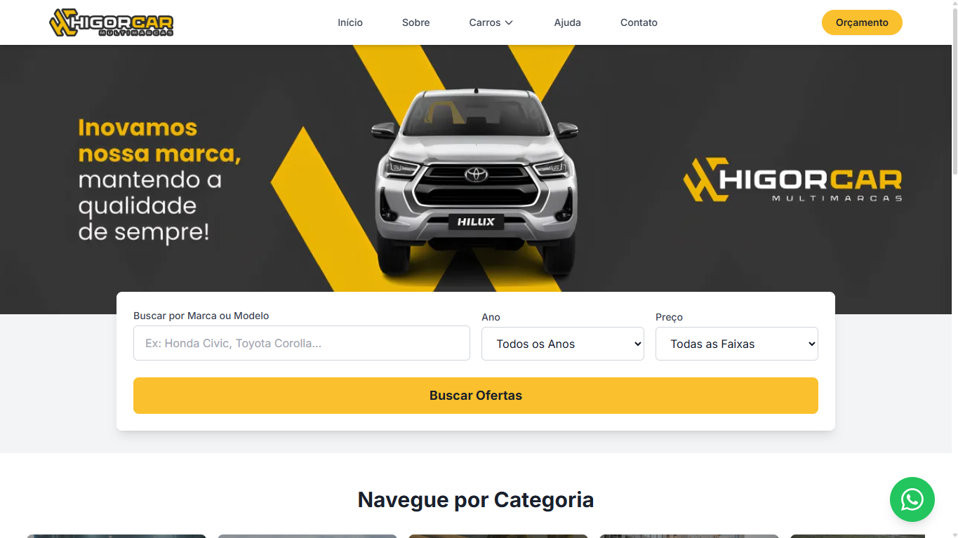 Higor Car - Site Institucional