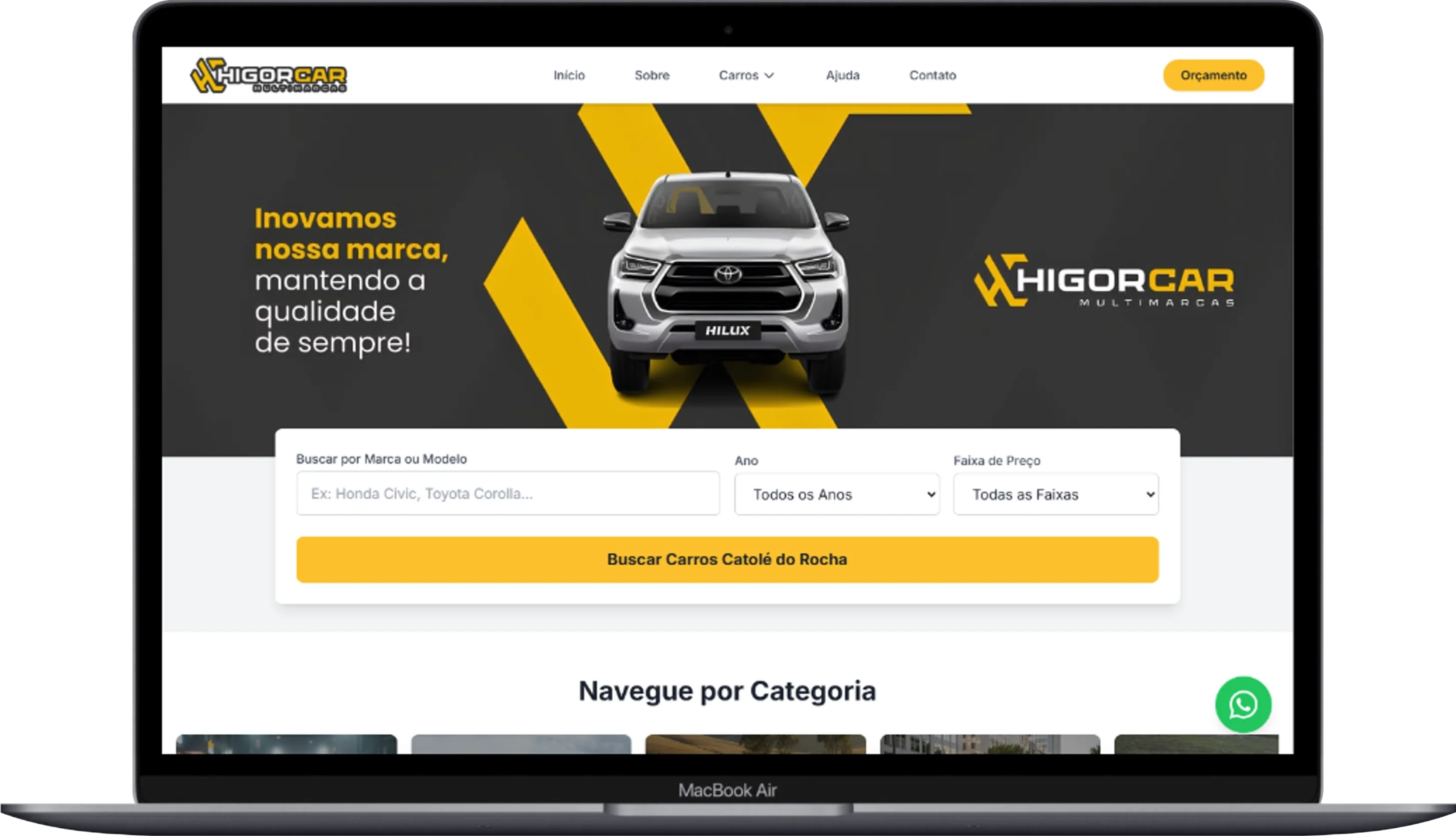 Higor Car - Site Institucional